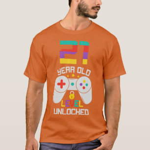 Camiseta Juego de cumpleaños sin bloquear de 21 años de eda