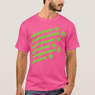 Camiseta Juego de dados de poliedro retro verde