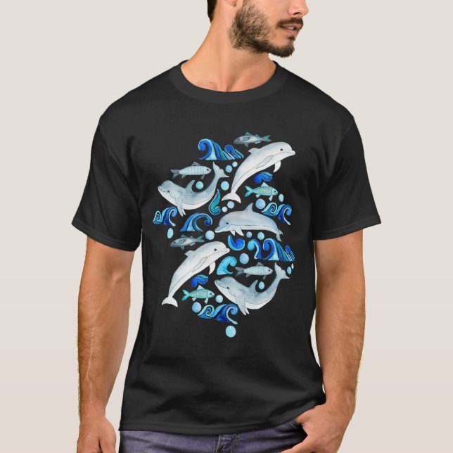 Camiseta Juego de delfines (Anverso)