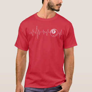 Camiseta Juego de deportes amante del jugador de billar lat