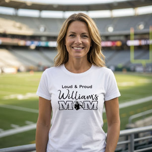 Camiseta Juego de Día de Fútbol de Mamá Fuerte y Orgullosa