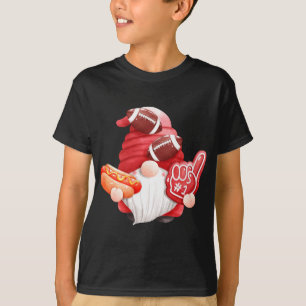 Camiseta Juego de día de fútbol Gnome Mom Dad Referchdown