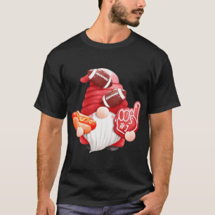 Camiseta Juego de día de fútbol Gnome Mom Dad Referchdown
