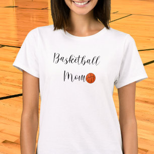 Camiseta Juego de Día de Mamá de Baloncesto en Letra