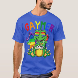 Camiseta Juego de Dinosaurios Gaymer Mes del Orgullo Gay Ga