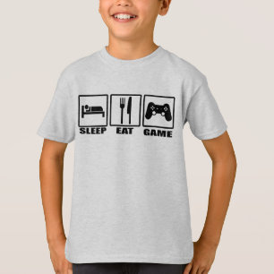 Camiseta Juego de dormir y comer