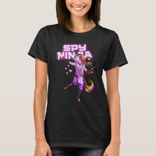 Camiseta Juego de espionaje de Guay Ninjas Gamer Unicorn Ni