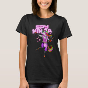 Camiseta Juego de espionaje de Guay Ninjas Gamer Unicorn Ni