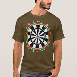 Camiseta Juego de flechas de tablero estilo dardos estilo 7