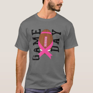 Camiseta Juego de fútbol de cinta rosada Día de la prevenci
