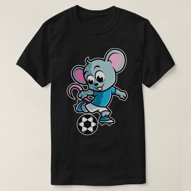 Camiseta Juego de fútbol de ratón Día divertido equipo depo (Diseño del anverso)