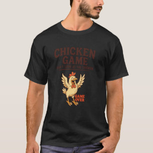 Camiseta Juego de Gallina No Mires a la Gallina Gallina Div