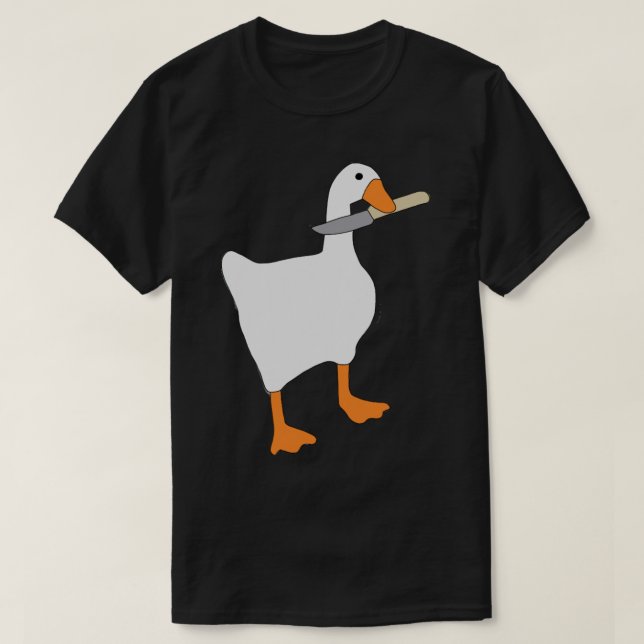 Camiseta Juego de ganso sin título, ganso con cuchillo, ani (Diseño del anverso)