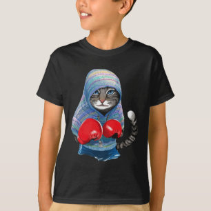Camiseta Juego De Gato En Boxeo