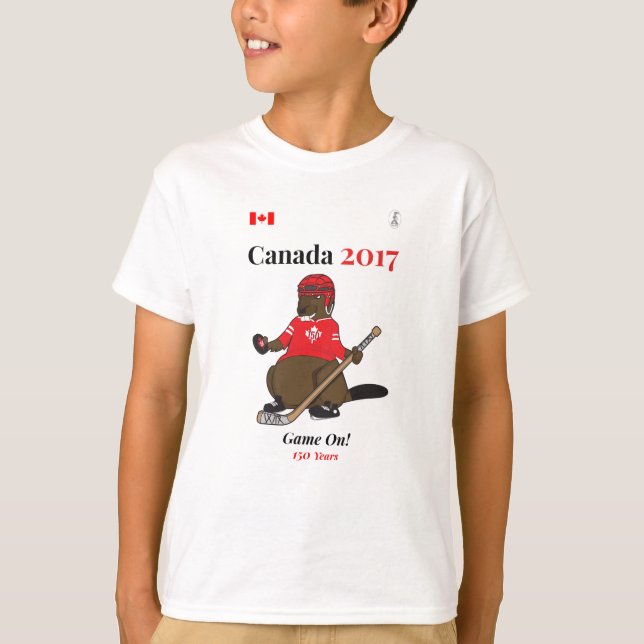 Camiseta Juego de hockey del castor de Canadá 150 en 2017 (Anverso)