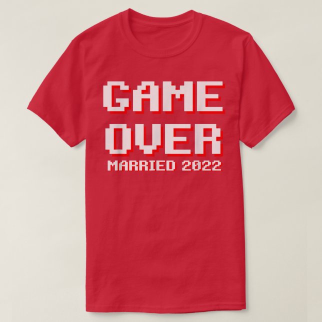 Camiseta Juego de hombres sobre boda de novio gracioso casa (Diseño del anverso)