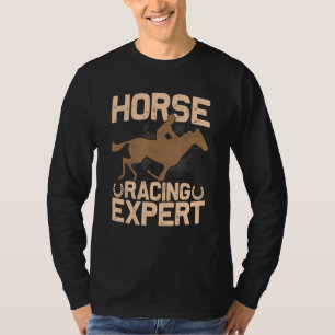 Camiseta Juego de jockey de Carreras de caballos experto en