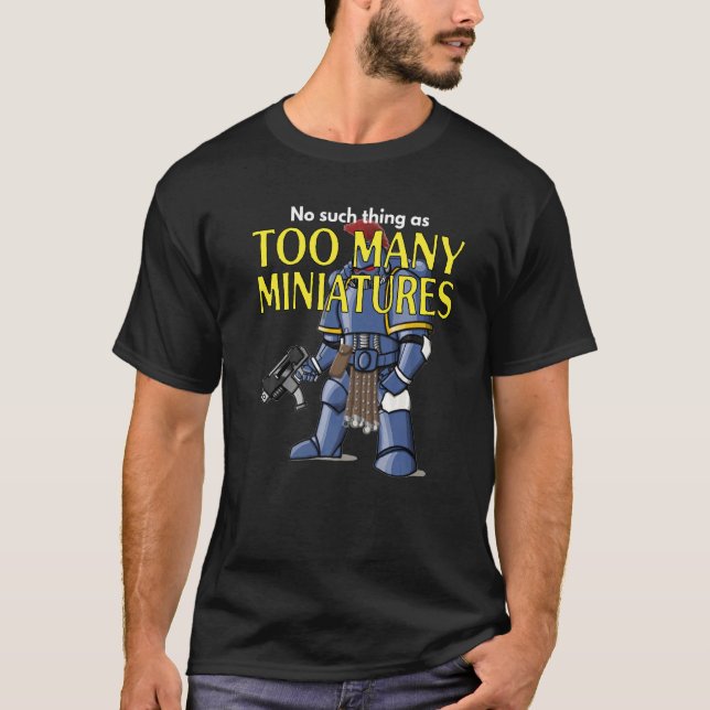Camiseta Juego de juegos de azar demasiadas miniaturas Warg (Anverso)