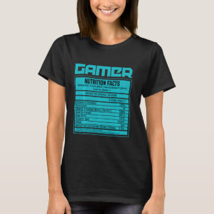 Camiseta Juego de juegos de datos de nutrición de jugador