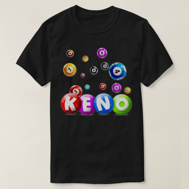 Camiseta Juego de juegos de Keno Casino (Diseño del anverso)