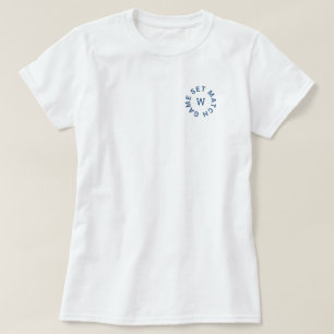 Camiseta Juego de juegos Match Monograma Azul mujeres Tenis