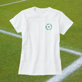 Camiseta Juego de juegos Match Monograma verde mujeres Teni