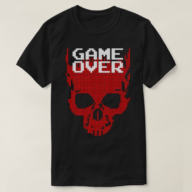 Camiseta Juego de juegos retro de 8 bits sobre un juego de  (Diseño del anverso)