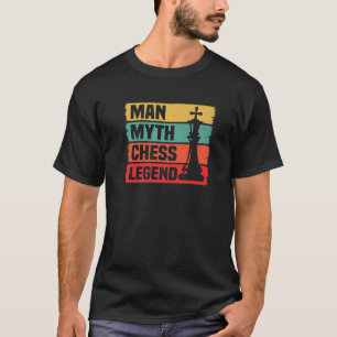 Camiseta Juego de jugador de ajedrez retro de leyenda de aj