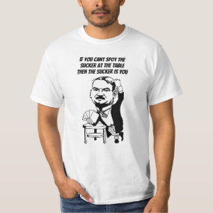 Camiseta Juego de jugador de póquer hombre de dibujos anima