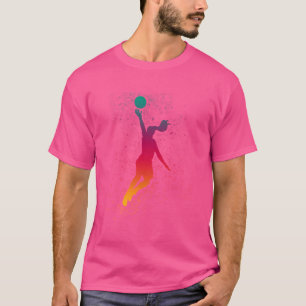 Camiseta Juego de la escuela de baloncesto para chicas y mu