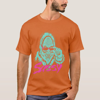 Camiseta Juego de la familia Sasquatch verde vintage