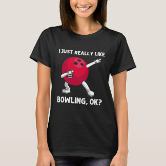 Camiseta Juego de Lane de Bowler Funny Bowler