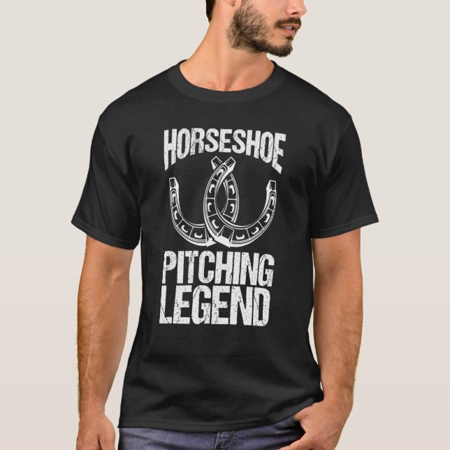 Camiseta Juego de lanzamiento de herradura legendario para  (Anverso)