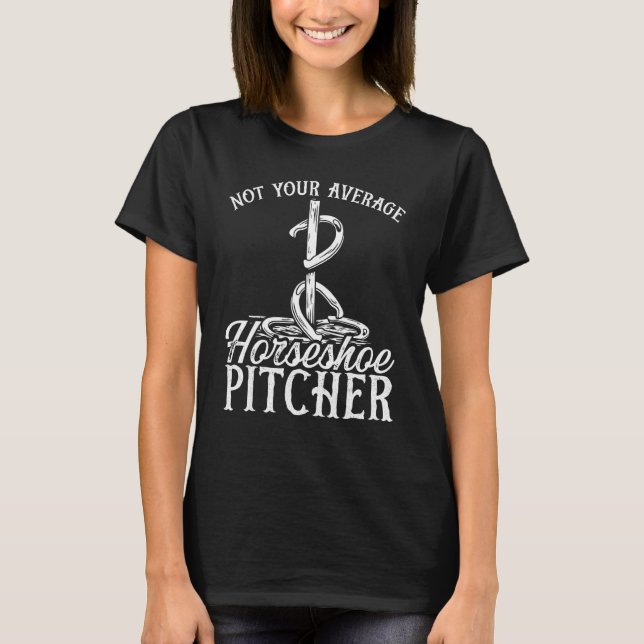 Camiseta Juego de lanzamiento de herradura No tu lanzador p (Anverso)