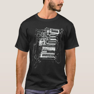 Camiseta Juego de lápiz de máquina mecánica complejo de ing