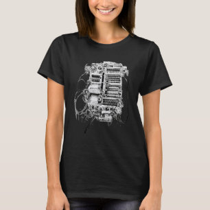 Camiseta Juego de lápiz de máquina mecánica complejo de ing