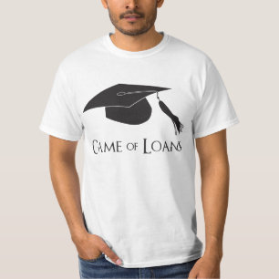 Camiseta Juego de los préstamos de la graduación de la