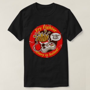 Camiseta Juego de lucha de estilo retro y diseño de papas f