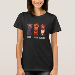 Camiseta Juego de manos Piedra Papel Tijera Garra Divertida
