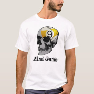Camiseta Juego de mente de la bola del cráneo 9