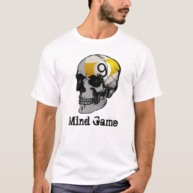 Camiseta Juego de mente de la bola del cráneo 9 (Anverso)