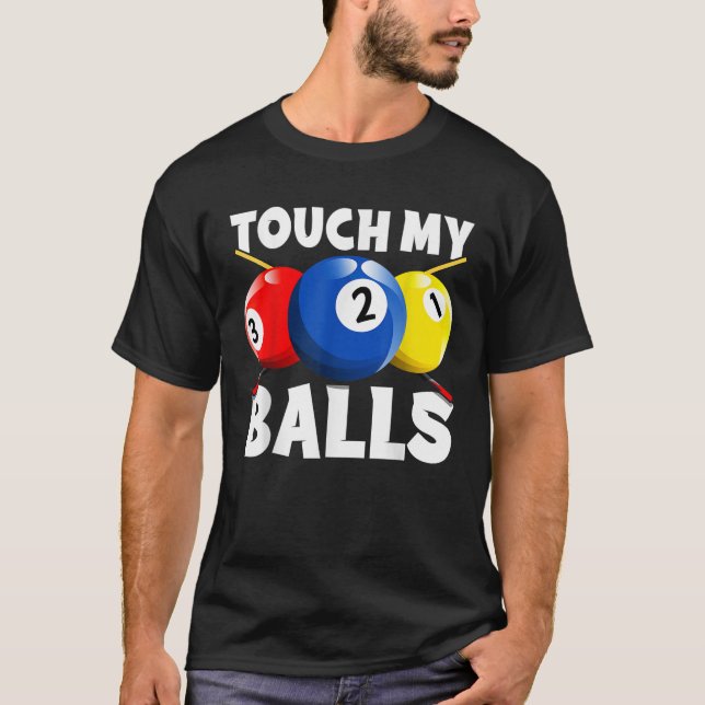 Camiseta Juego de mesa de billar divertida para Billiard Po (Anverso)