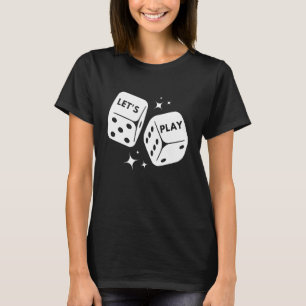 Camiseta Juego de mesa de dados Juego de juegos de rompecab