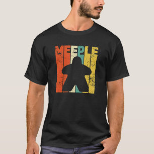 Camiseta Juego de mesa de juego Retro Vintage Meeple Fun