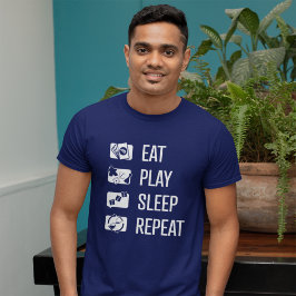 Camiseta Juego de mesa de repetición de sueño de juego de m