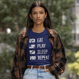 Camiseta Juego de mesa de repetición de sueño de juego de m