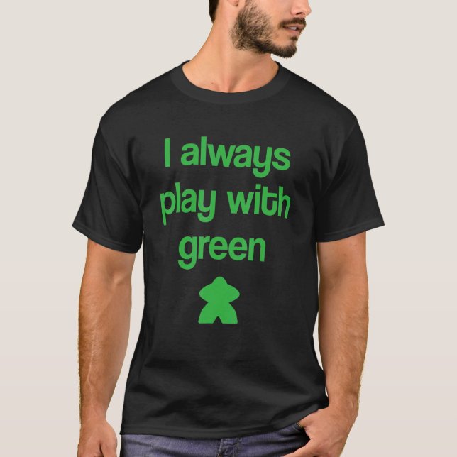 Camiseta Juego de mesa Green Meeple (Anverso)