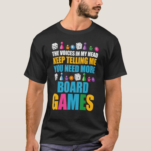 Camiseta Juego de mesa Noche de juego de mesa necesitas más (Anverso)