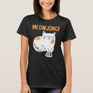 Camiseta Juego de mesa para jugador Mahjong Cat Mah-Jongg C