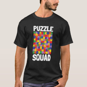 Camiseta Juego De Mesa Y Escuadrón De Rompecabezas Del Juga